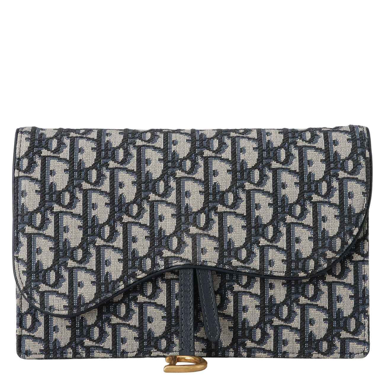 CHRISTIAN DIOR(USED)디올 S5620 오블리크 새들 파우치겸 체인 백